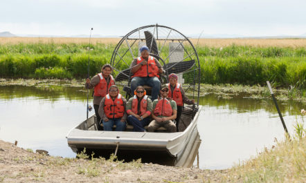 Tribal Stewards help to eradicate carp from the Malheur river.