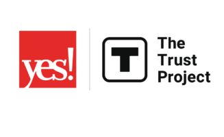 YES! logo and Trust Project logo