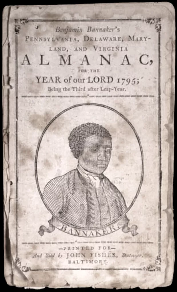 The cover of the 1795 edition of "Benjamin Banneker’s Pennsylvania, Delaware, Maryland, and Virginia Almanac."