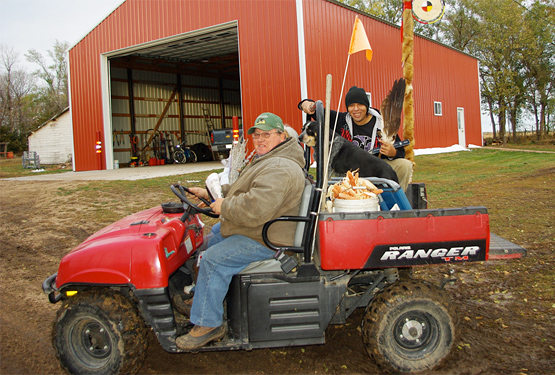 Art Tanderup and Faith Spotted Eagle. Photo by Mark Hefflinger