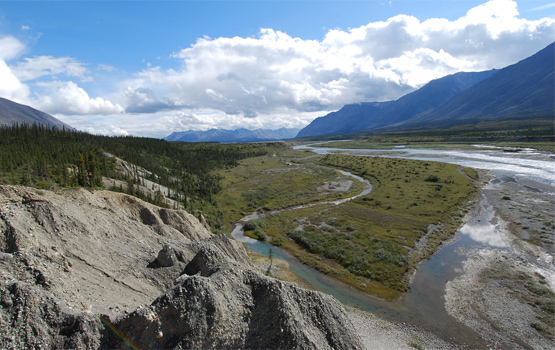 Wind River Valley Corridor in Yellowstone National Park