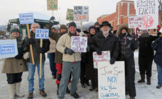 350 rally in Montana. Photo courtesy 350.org.