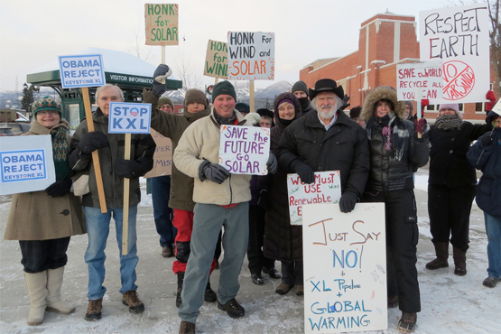 350 rally in Montana. Photo courtesy 350.org.