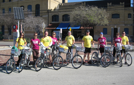 The San Antonio Bikes Team. Photo by San Antonio Office of Sustainability.