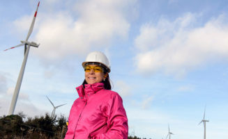 Woman With Windmills photo from Shutterstock