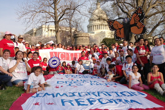 Supporters of the Alabama Coalition for Immigrant Justice in Washington