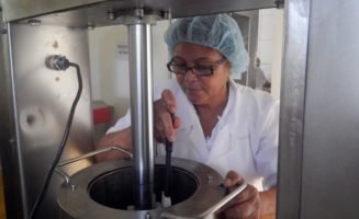 Francisca Fidelia Rivas melting chocolate.jpg