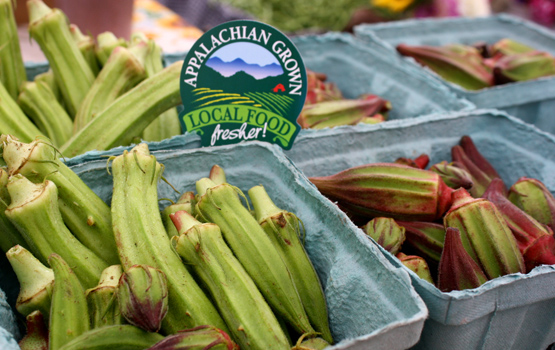 Appalachian grown okra. Photo by ASAP.