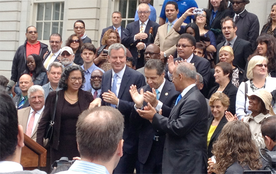 Bill de Blasio at the Unity Rally