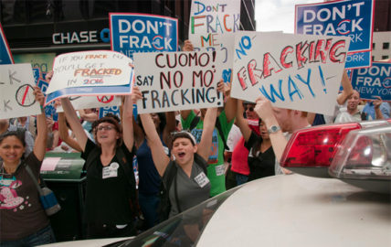 New York anti-fracking rally