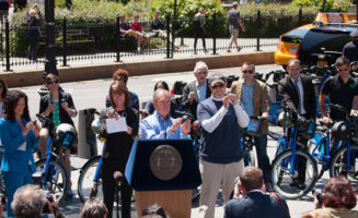 Mayor Bloomberg and Citi Bikes