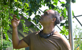 Keone Kealoha at Malama Kaua'i. Photo by James Trimarco.