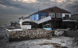 Global Warming Graffiti in Queens photo from Shutterstock