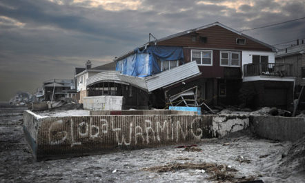Global Warming Graffiti in Queens photo from Shutterstock