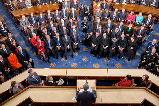 State of the Union address. Official White House photo by Chuck Kennedy.