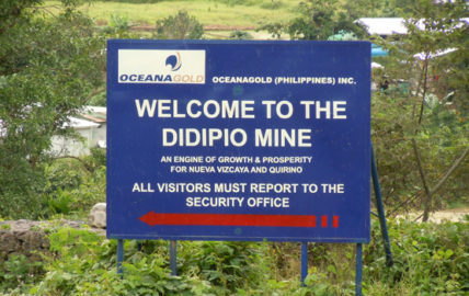 OceanaGold sign
