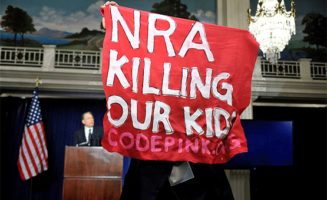 NRA Protest photo by Jay Mallin Photos