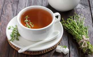 Thyme tea photo from Shutterstock.