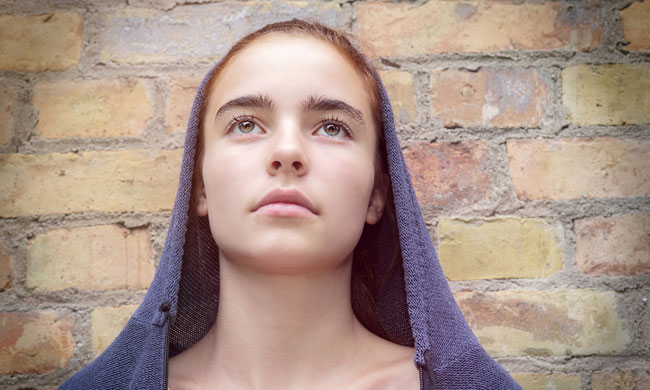 Girl in Hood photo by Armin Staudt