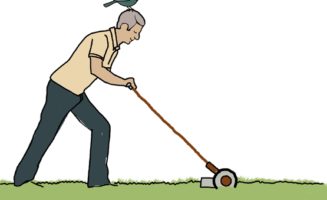 Push Mower Illustration