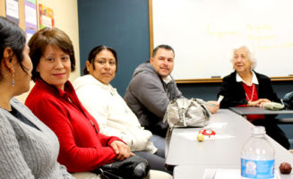 Maria Cordova leads meeting