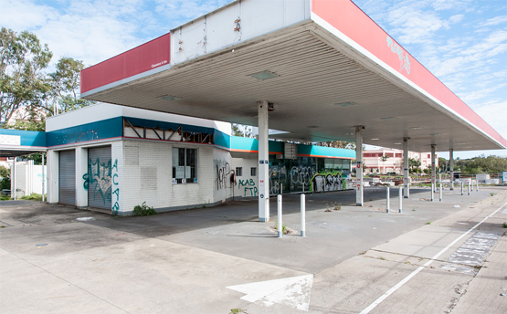 Abandoned gas station.