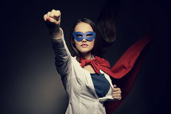 Superhero Woman photo from Shutterstock