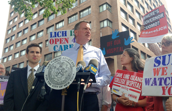 Bill de Blasio. Photo courtesy Public Advocate.