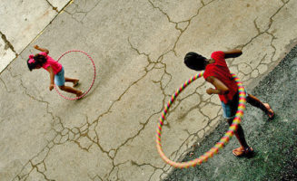 Girls hooping