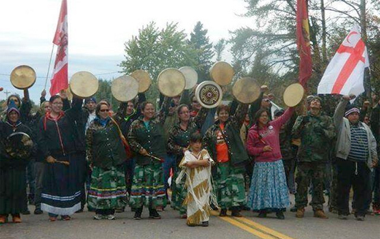 Mi'kmaq women. Photo via Twitter.