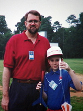 Drew and Dan at space camp