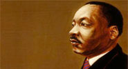 Martin Luther King, Jr., portrait by Robert Shetterly