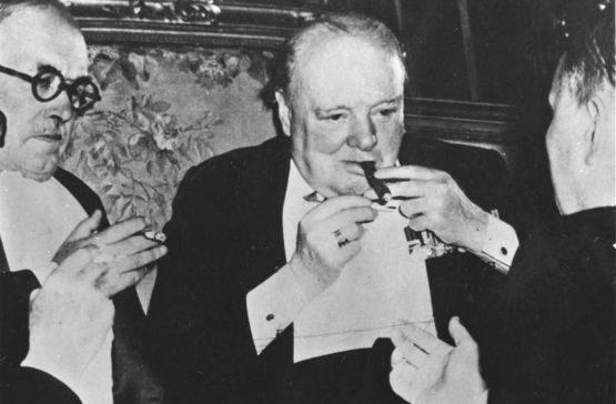 Winston Churchill at the Potsdam Conference