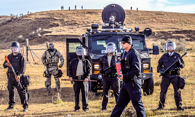 Police at Standing Rock